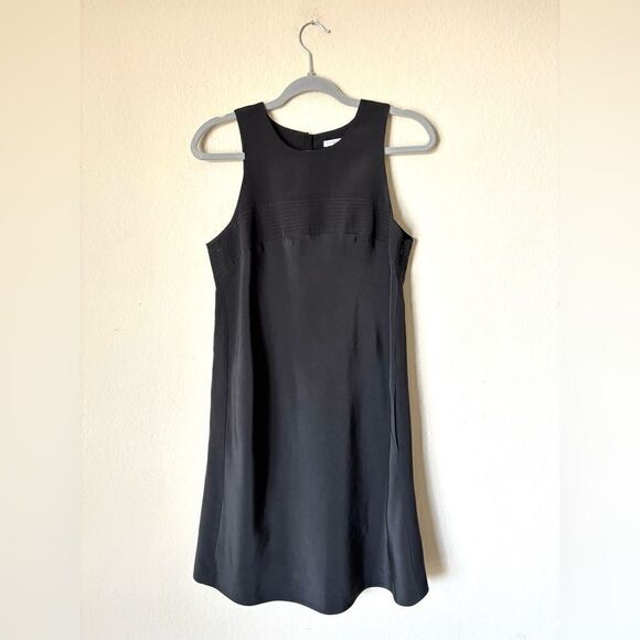 Vince Mini Black Dress Crew Neck Sleeveless Size 8 - Picture 4 of 12